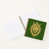 Leeuw Met Kroon - Goud Stijl 3 Notitieboek (Binnen)