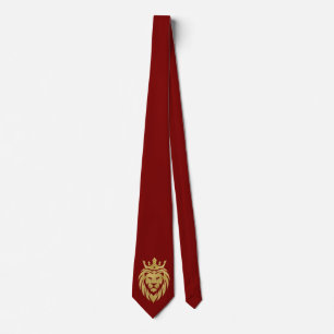 Leeuw Met Kroon - Goud Stijl 3 Stropdas