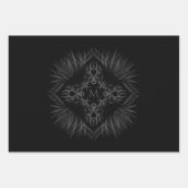 Leeuw met kroonmonogram inpakpapier vel (Voorkant 2)