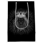 Leeuw met kroonmonogram medium cadeauzakje (Achterkant)