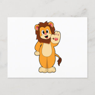 Leeuw met manen briefkaart