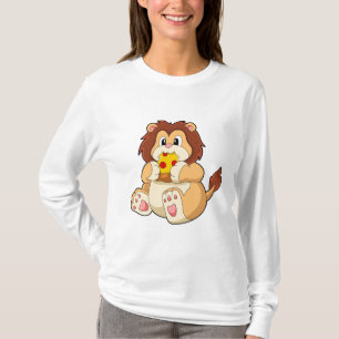 Leeuw met stuk Salami Pizza.PNG T-shirt
