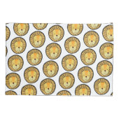 Leeuw patroon jongens naam kussensloop (Achterkant)