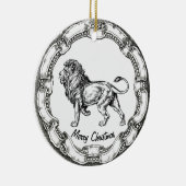  leeuw personaliseren keramisch ornament (Rechts)