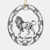  leeuw personaliseren keramisch ornament (Links)