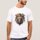 Leeuw Portret Dier Schilderen Wildlife Buiten T-shirt (Voorkant)
