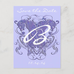 Leeuw Rampant Renaissance Bruiloft Aankondigingskaart