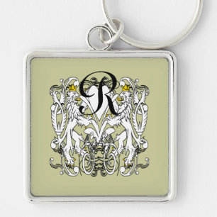 Leeuw Rampant Renaissance Bruiloft Sleutelhanger