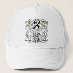 Leeuw Rampant Renaissance Bruiloft Trucker Pet