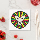 Leeuw Rastafariaanse vlag Servet (Insitu)