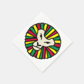 Leeuw Rastafariaanse vlag Servet (Hoek)