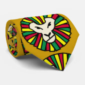 Leeuw Rastafariaanse vlag Stropdas (Opgerold)