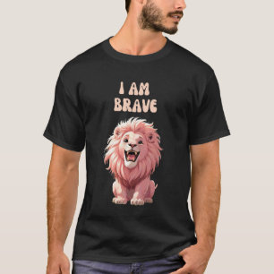 Leeuw Roze Leeuw Wilde KAT Leeuwen T-shirt