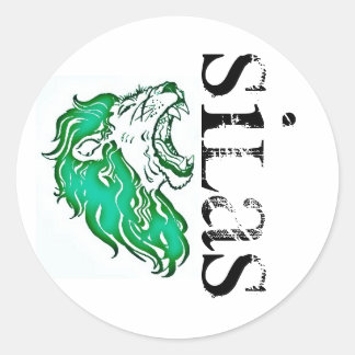Leeuw Silas Ronde Sticker
