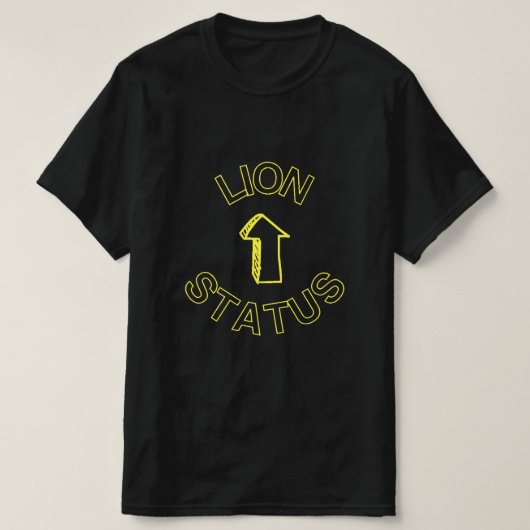 Leeuw status - voor uw bebaarde Mannen! T-shirt (Design voorkant)