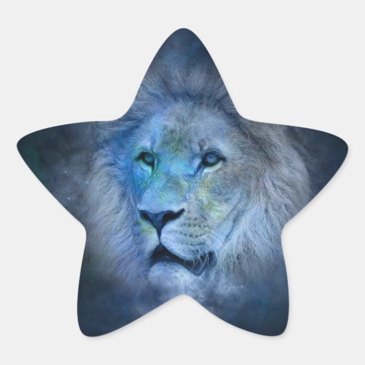leeuw ster sticker (Voorkant)
