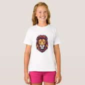 Leeuw sticker t-shirt (Voorkant volledig)