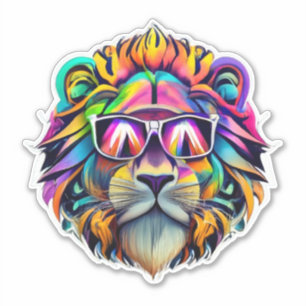 Leeuw Stickers ontketenen de Wild Beauty