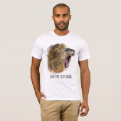Leeuw T-shirt met aangepaste tekst (Voorkant volledig)