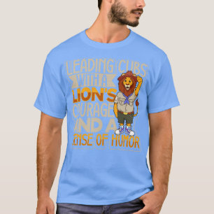 Leeuw toonaangevende welpen Scoutmaster T-shirt
