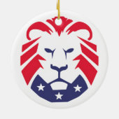 Leeuw van de patriotten keramisch ornament (Achterkant)