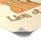 Leeuw van Juda 8"x10" kinderkamer kunst Poster (Hoek)