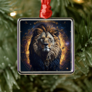 Leeuw van Juda Christelijk Jezus Christus Geloof Metalen Ornament