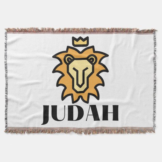 Leeuw van Juda Geloof Gebaseerd Deken (Voorkant)