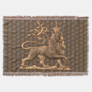 Leeuw van Juda Jah Army INI Haile Selassie Rasta Deken