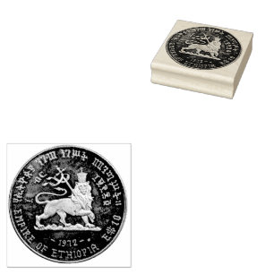Leeuw van Juda Jah Army INI Haile Selassie Rasta Rubberstempel