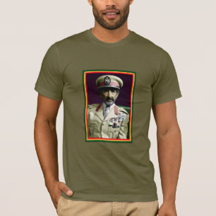 Leeuw van Juda Jah Army INI Haile Selassie Rasta T-shirt