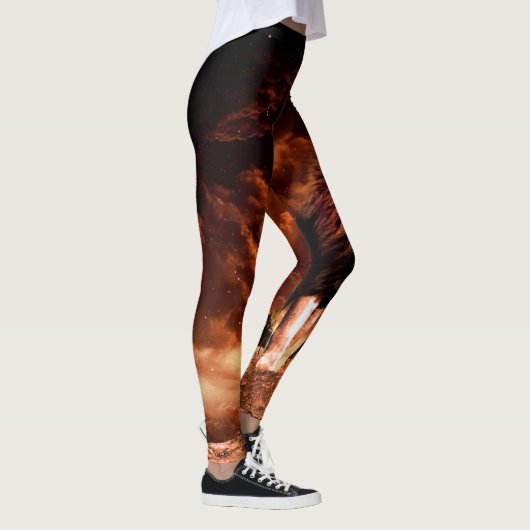 Leeuw van Juda - Jah Rasta - Power Yoga Leggings (Rechts)