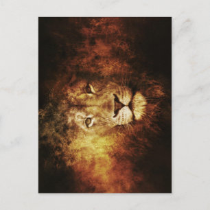 Leeuw van Juda - Jah Rastafari - Briefkaart