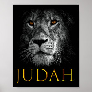 Leeuw Van Juda Jezus Christelijk Geloof Over Angst Poster