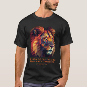 Leeuw van Juda Jezus Openbaring Bijbel Verse Chris T-shirt