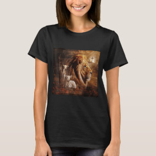 Leeuw Van Juda Lam God Kruis Jezus Licht God T-shirt