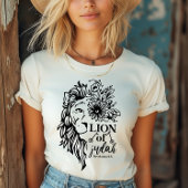 Leeuw van Juda Openbaring 5:5 Christelijk T-shirt