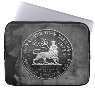 Leeuw van Juda Selassie Rasta Reggae Afrika Roots Laptop Sleeve