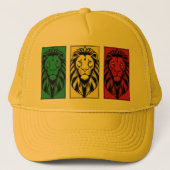 Leeuw van Juda Trucker Hat Trucker Pet (Voorkant)