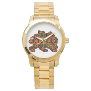 Leeuw van Judah Oversized Gold Bracelet Horloge