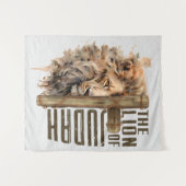 Leeuw van Judah Tapestry Wandkleed (Voorkant (horizontaal))