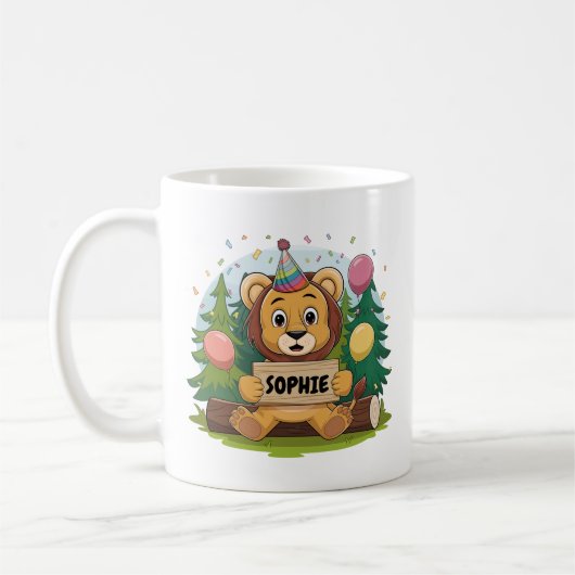 Leeuw Verjaardag Koffiemok (Links)