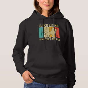 Leeuw voor mannen vrouwen Afrikaanse safari dieren Hoodie