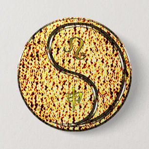 Leeuw & Vuur Aap Ronde Button 7,6 Cm