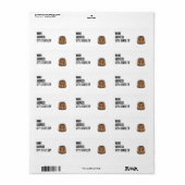 leeuw waterverf Leo koning safari dier oerwoud kat Etiket (Full Sheet)