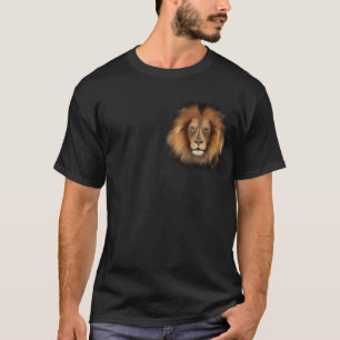 leeuw waterverf Leo koning safari dier oerwoud kat T-shirt