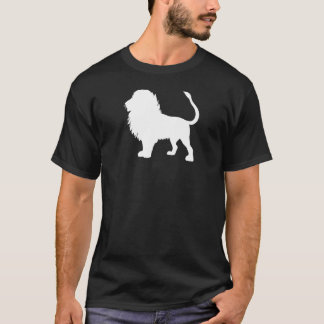 leeuw wit in het donker t-shirt