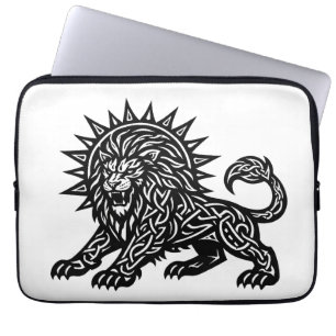 Leeuw Zodiac Sun‑Mane Leeuw BurnsInHell Laptop Sleeve