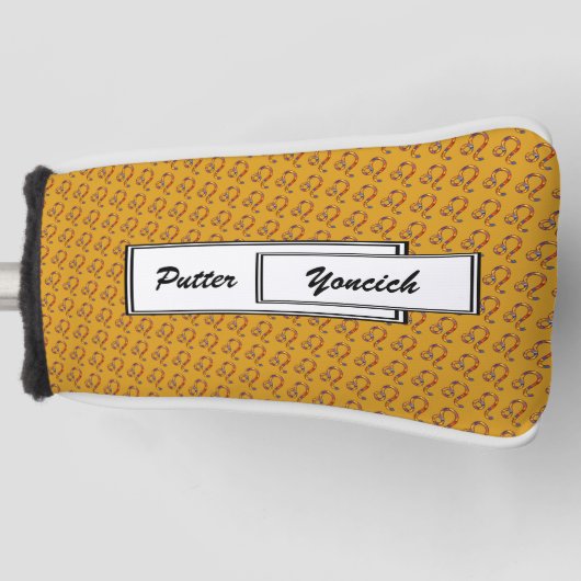 Leeuw Zodiac Symbool Element door Kenneth Yoncich Golfheadcover (Voorkant)