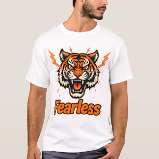 Leeuw zonder vrees – Moedig Streetwear-ontwerp T-shirt